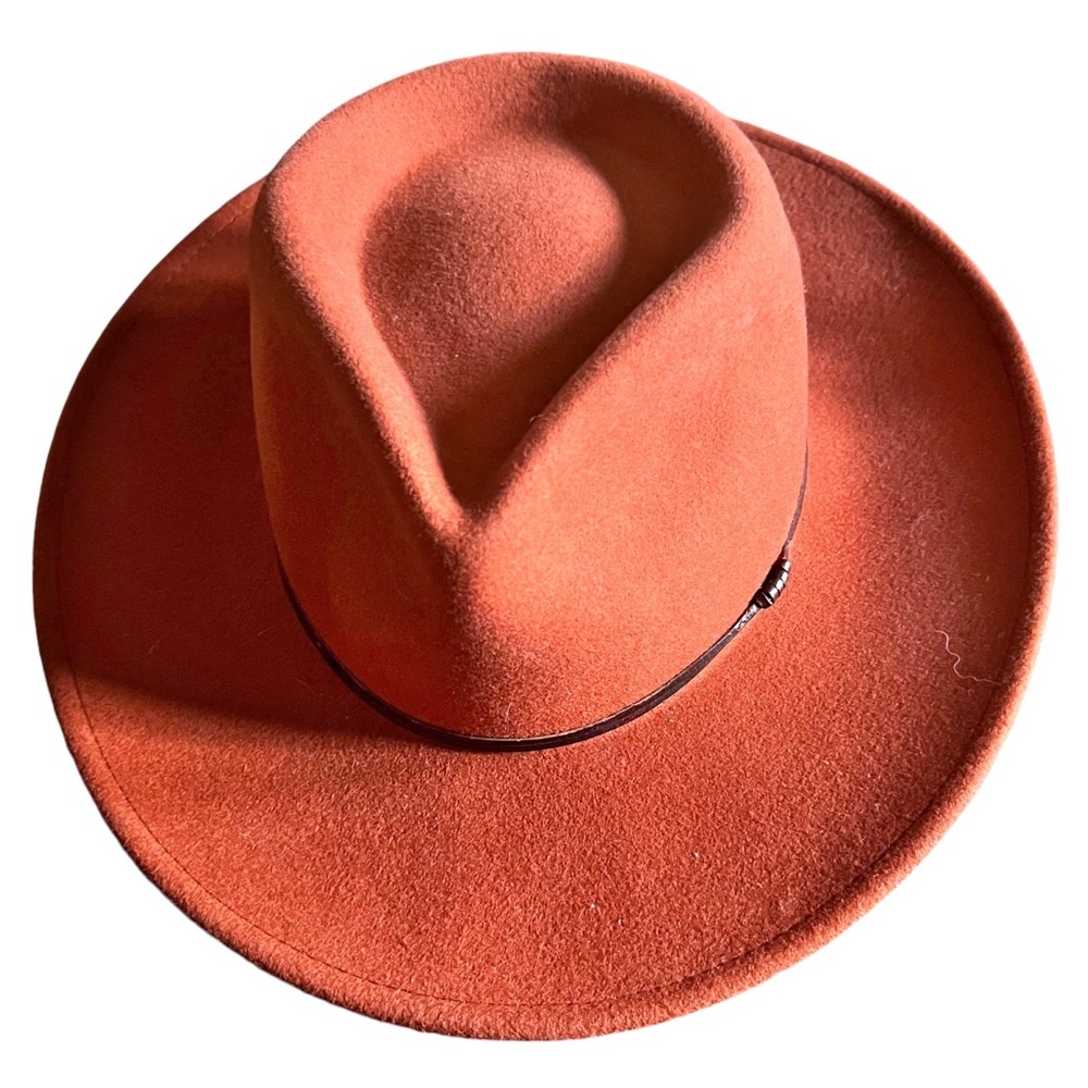 WYETH Siggie Hat Festival Cowboy auburn Rust color - Picture 2 of 7
